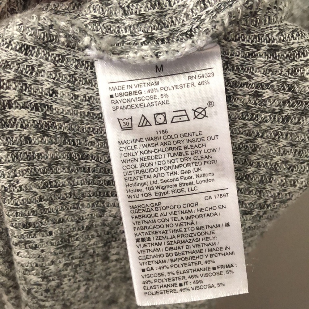 Gap Gray Ribbed Racerback Maxi Dress, Size Medium - Picture 9 of 9